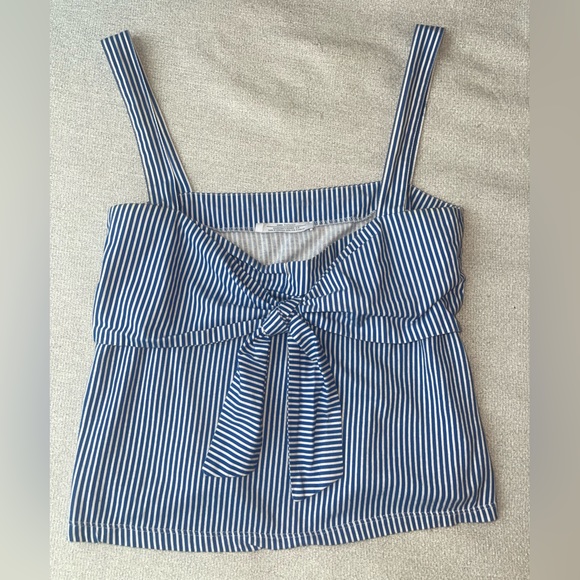 Zara Trafaluc Striped Bow Tank Top | Women’s Size Small - Picture 6 of 10